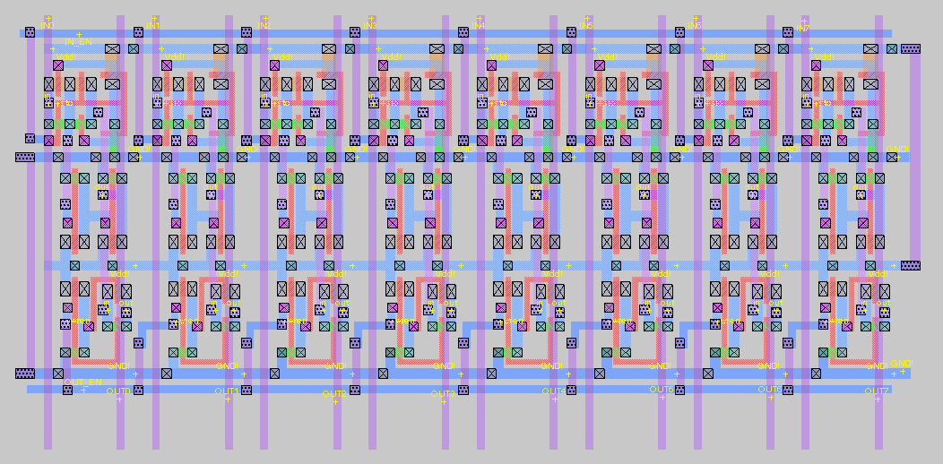 8 Bit File Register Register File (16 8-bit registers) + Address Decoders(in/out) -- 2064 ...