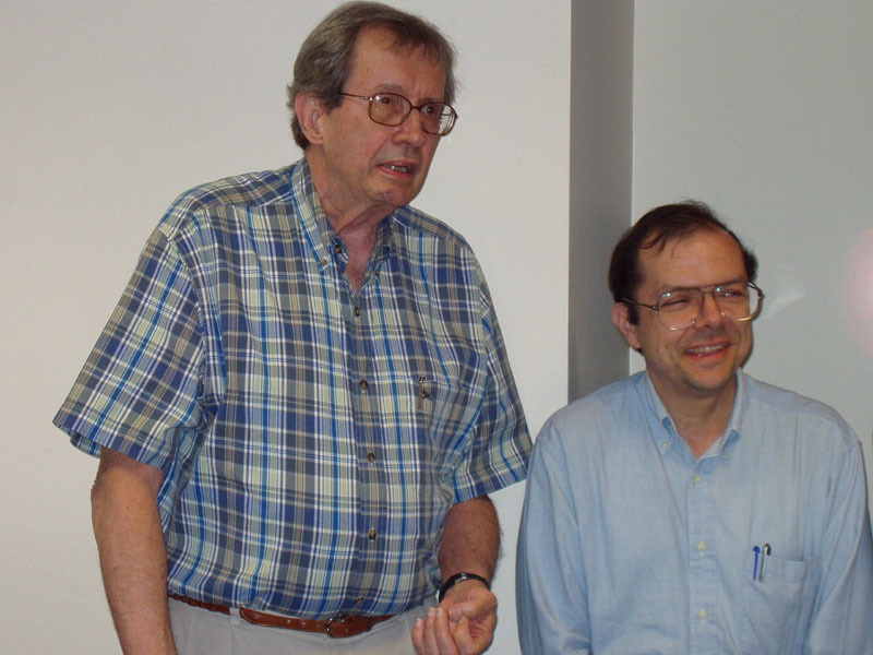 Professor Emeritus Boyd Pearson and Thanos Antoulas