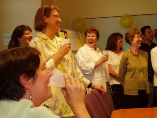 Ladies laughing