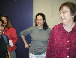 Dee Rashdi, Mandy Nevin and Liz
      Hickman