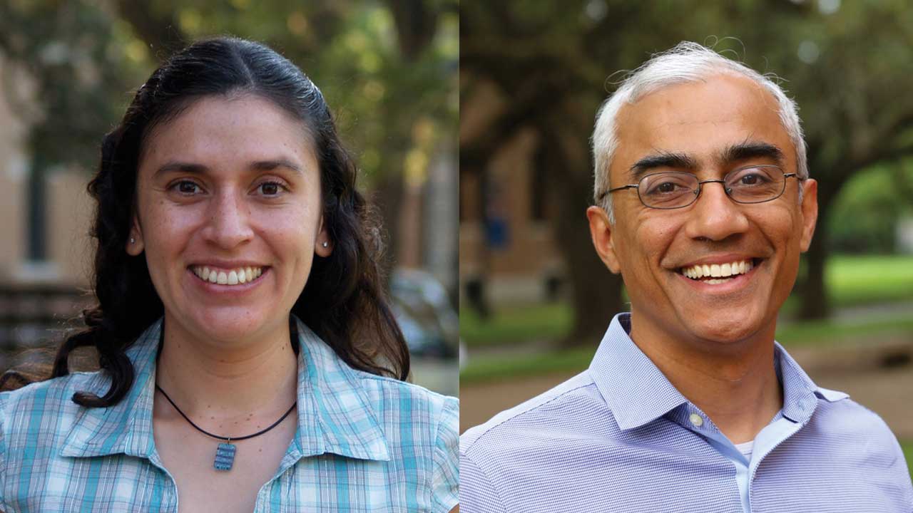 Headshots of Melissa Duarte and Ashutosh Sabharwal