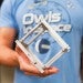 Doug Steinbach holding the OwlSat frame