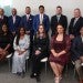 Front row, from left: Ashutosh Sabharwal, Stacyann P. Russell, Dean Ayanna Howard, Laura Ensign, Wendy A. McCall and Shalabh Chandra. Back row, from left: Srinivasan “KG” Ganapathi, Walter J. Davis Jr., Mahantesh S. Hiremath, Charles M. Muse, Sravana Karnati, John M. Sosa and John Lindberg, who accepted Austin E. Knowlton’s posthumous award.