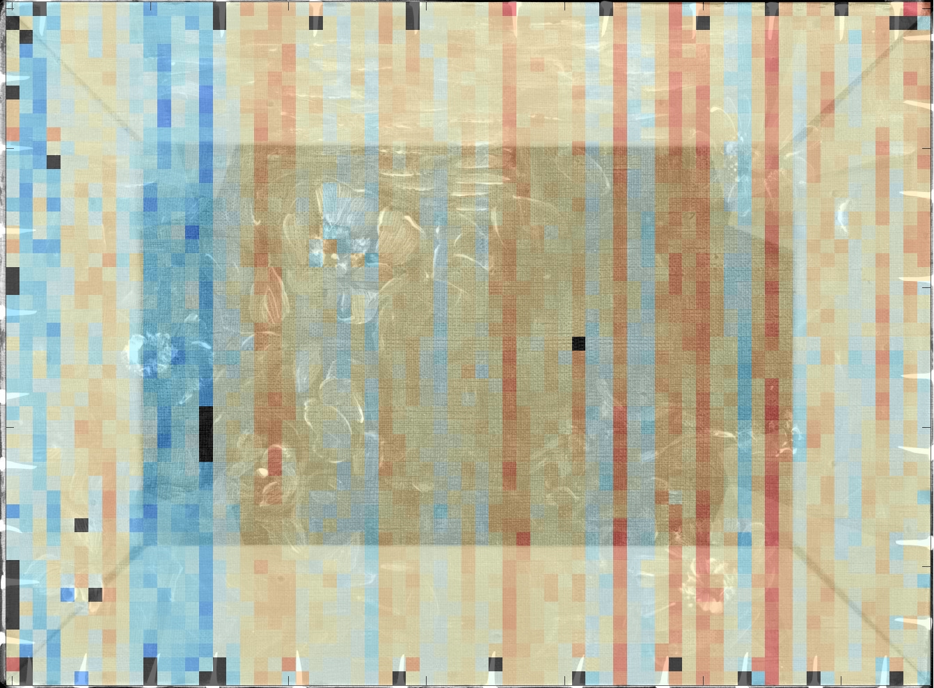 Digital x-ray of painting
