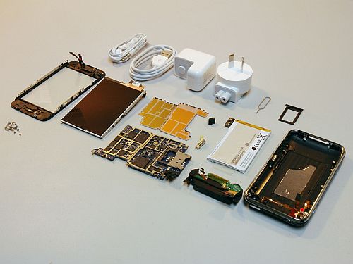 exploded iPhone