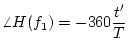 $\displaystyle \angle H(f_1) = -360\frac{t'}{T}$