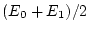 $(E_0+E_1)/2$